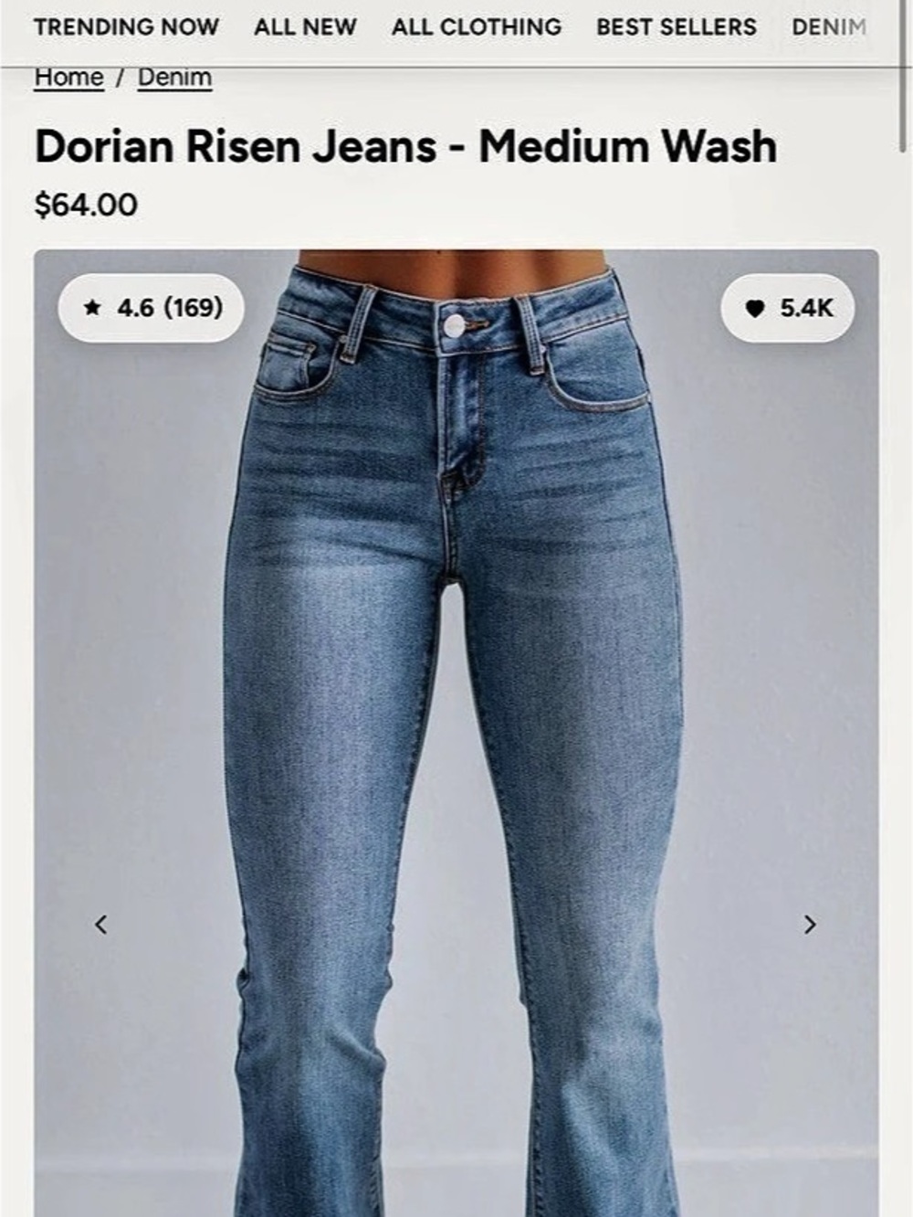 Risen Dorian Risen Jeans - Medium Wash size 1/25